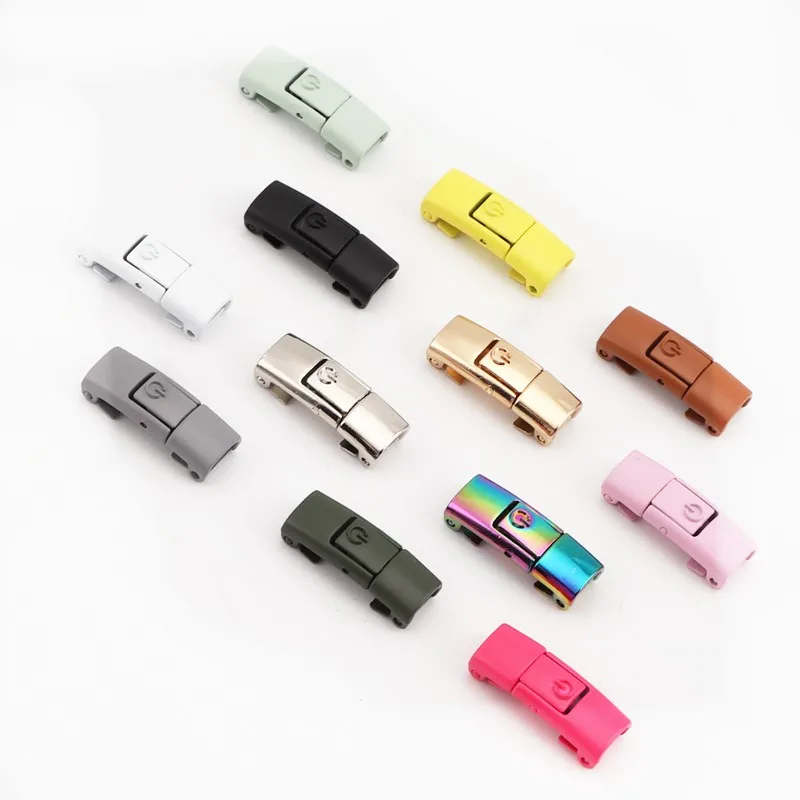 Top Trends: New Colorful Metal Shoelace Clip Press Buckle Shoelaces Press Lock Shoes Accessories AF1 Sneakers Kits Metal Laces Tip Shoppable Styles