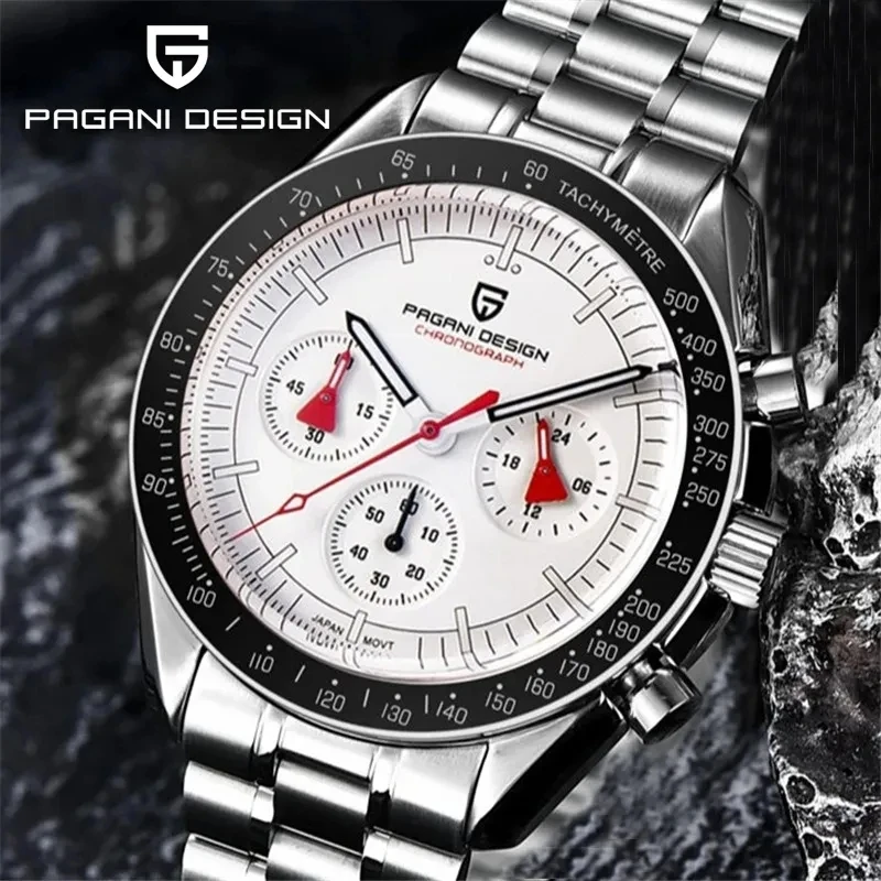 Top Trends: PAGANI DESIGN NEW V5 Moon Mens Watches 2023 Top Brand Luxury Quartz Chronograph Luminous Sapphire Mirror Waterproof Clock 1701 Shoppable Styles