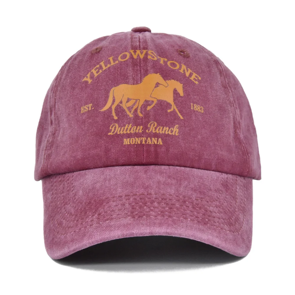 Top Trends: Yellowstone Dutton Ranch Baseball Cap Vintage Washed Cotton Dad Hat Distressed Sports Hat Snapback Hat Visors Shoppable Styles - Image 3