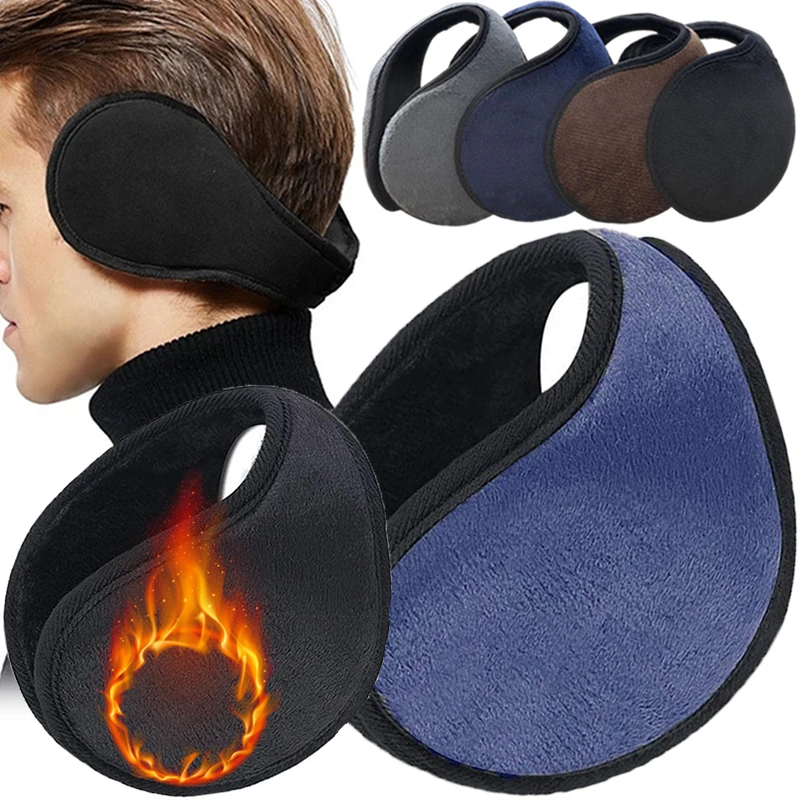 Top Trends: Winter Thicken Velvet Fur Earmuffs Men Women Ear Cover Outdoor Cycling Skiing Warm Plush Fleece Ear Muffs Antibruit Protector Shoppable Styles