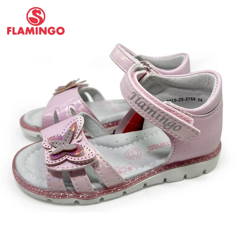 Top Trends: FLAMINGO Kids Sandals For Girls Hook& Loop Flat Arched Design Chlid Casual Princess Shoes Size 23-28 221S-Z6-2750 / 2751 Shoppable Styles