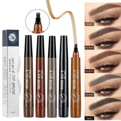 Top Trends: 4 Point Eyebrow Pencil 4 Prong Tip Eyebrow Pen 4 Fork Eyebrow Pencil Waterproof Liquid Eyebrow Pencil Long Lasting Like Real Shoppable Styles