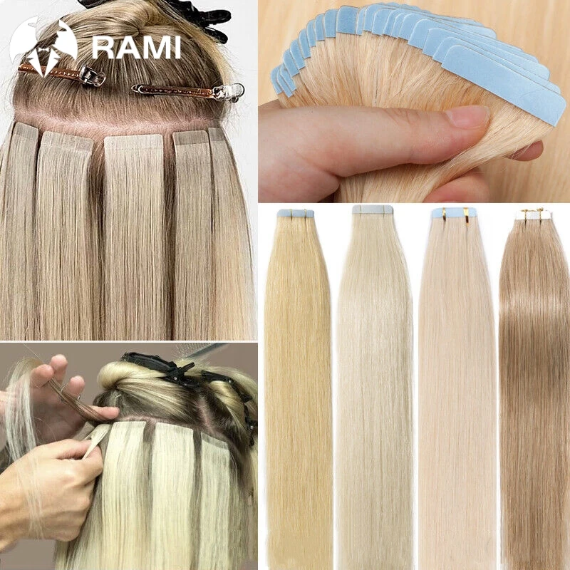 Top Trends: Women Tape In Hair Extensions 100% Human Hair Extension 20Pcs Pre Bonded Hair Capsules Microlink Capsules Hairpiece Natural Hair Shoppable Styles