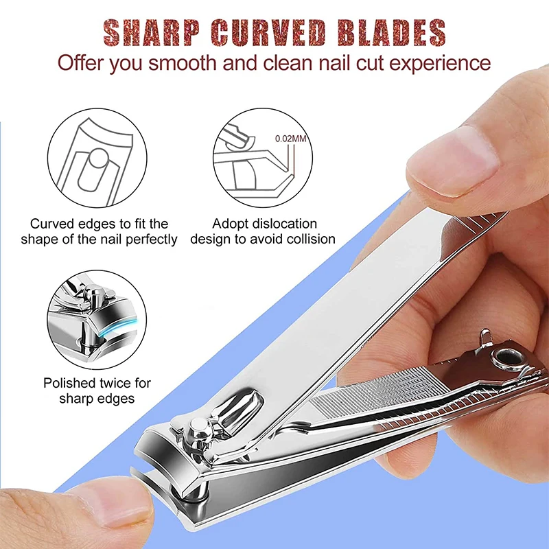 Top Trends: Splash Resistant Nail Clippers, Stainless Steel Scissors For Nail Beauty Tools, For Hard Nails, Wide And Durable Knives Shoppable Styles