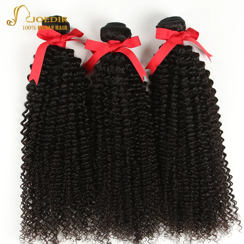 Top Trends: Joedir Hair Mongolian Afro Kinky Curly Hair Bundles Human Hair Weave Bundles Short Curly Hair Bundles Can Made To Wig Non Remy Shoppable Styles