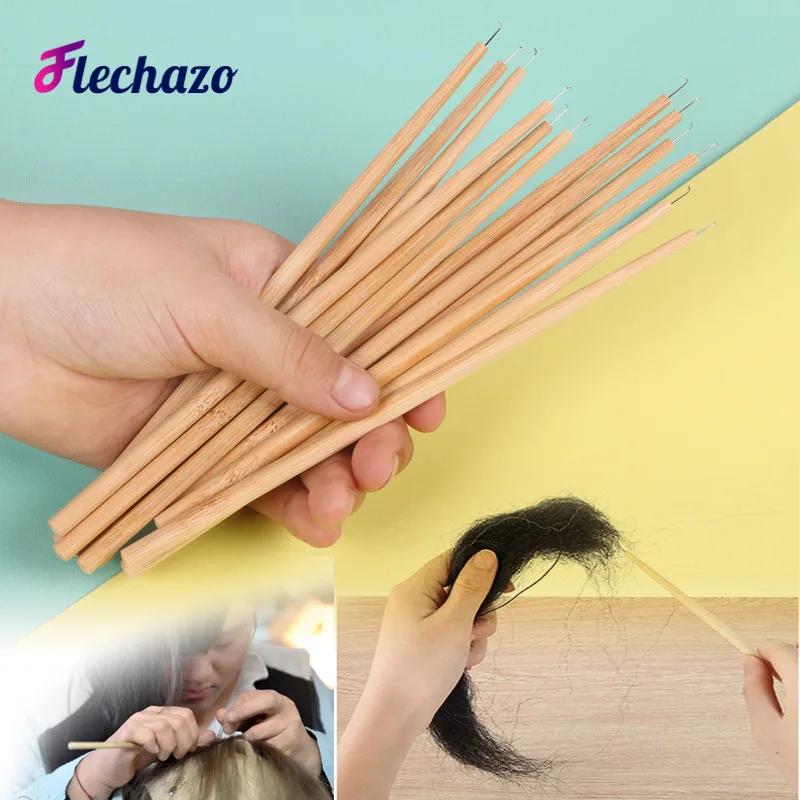 Top Trends: Wholesale Wig Making Ventilating Needle Hook For Lace Frontal Closure Wooden Handle Ventilating Needles For Wig Making Shoppable Styles