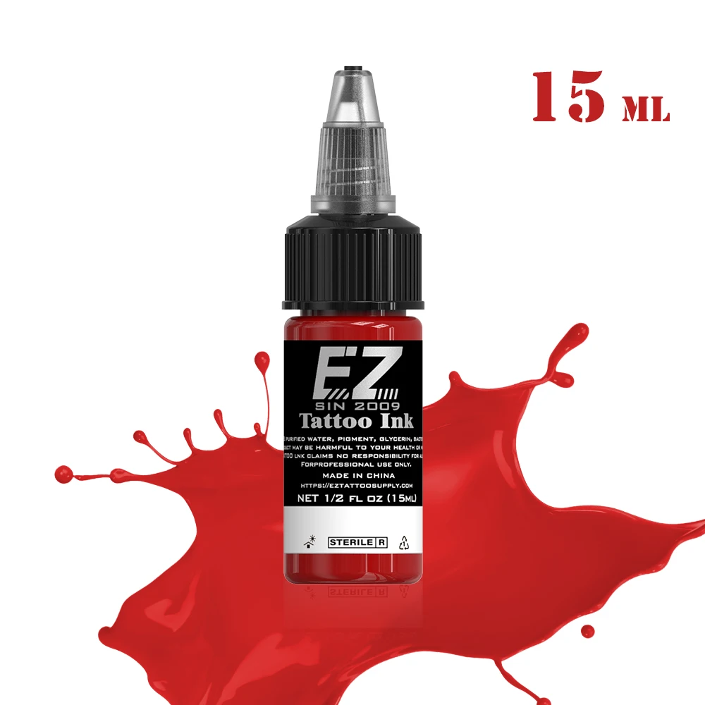 Top Trends: EZ Tattoo InK 15ML / Bottle Vibrant Smooth Tattoo Inks Pigment For Precise Outlining Beauty Skin Body Art 25 Colors Shoppable Styles