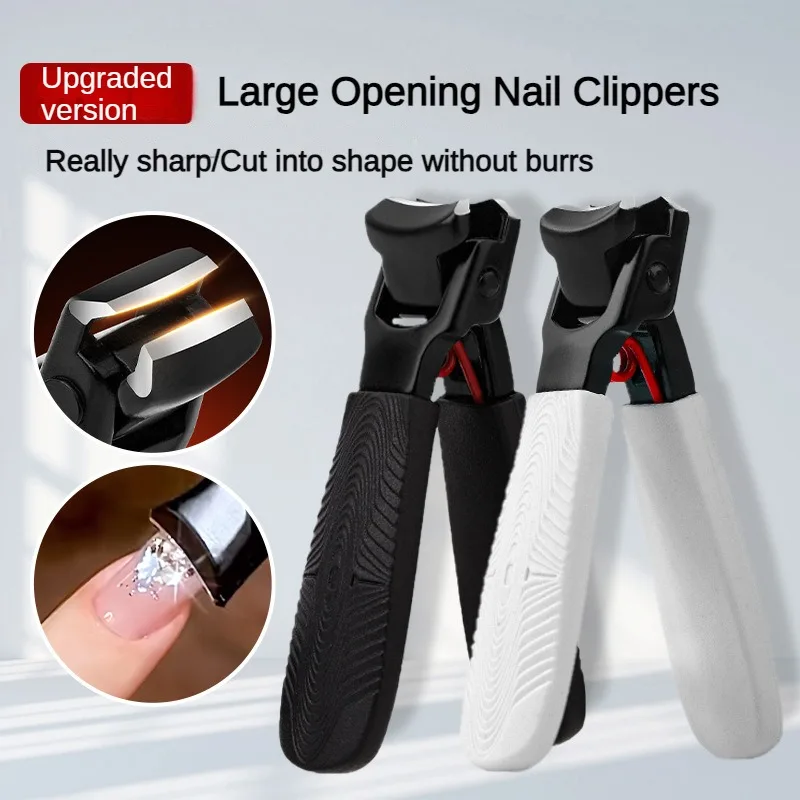 Top Trends: Anti-Splash Nail Clippers Upgraded Portable Large Diameter Nail Scissors Thick Hard Special Nail Clippers Manicure Tools Shoppable Styles