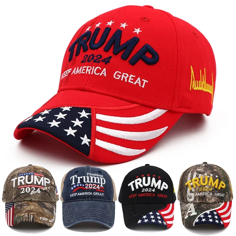 Top Trends: Trump 2024 American Presidential Hat Make America Great Again Hat Donald Trump Republican Hat Cap MAGA Embroidered Mesh Cap Shoppable Styles