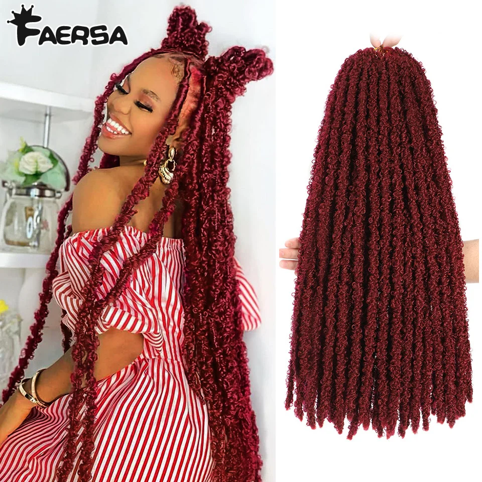 Top Trends: Butterfly Locs Crochet Hair Dreadlocks Meche Faux Locks Crochet Hair Braids Extensions Soft Locks Curly Braid Synthetic Hair Shoppable Styles