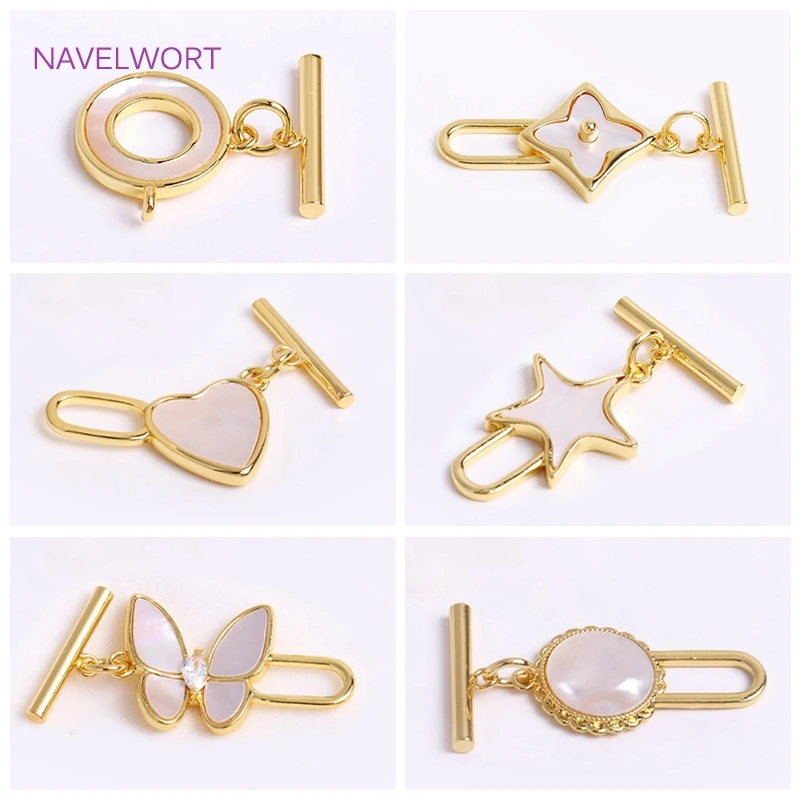 Top Trends: Trendy 18K Gold Plated OT Clasps Toggle Clasps Connector For Bracelet Necklace Making Supplies, DIY Jewelry Accessories Wholesale Shoppable Styles