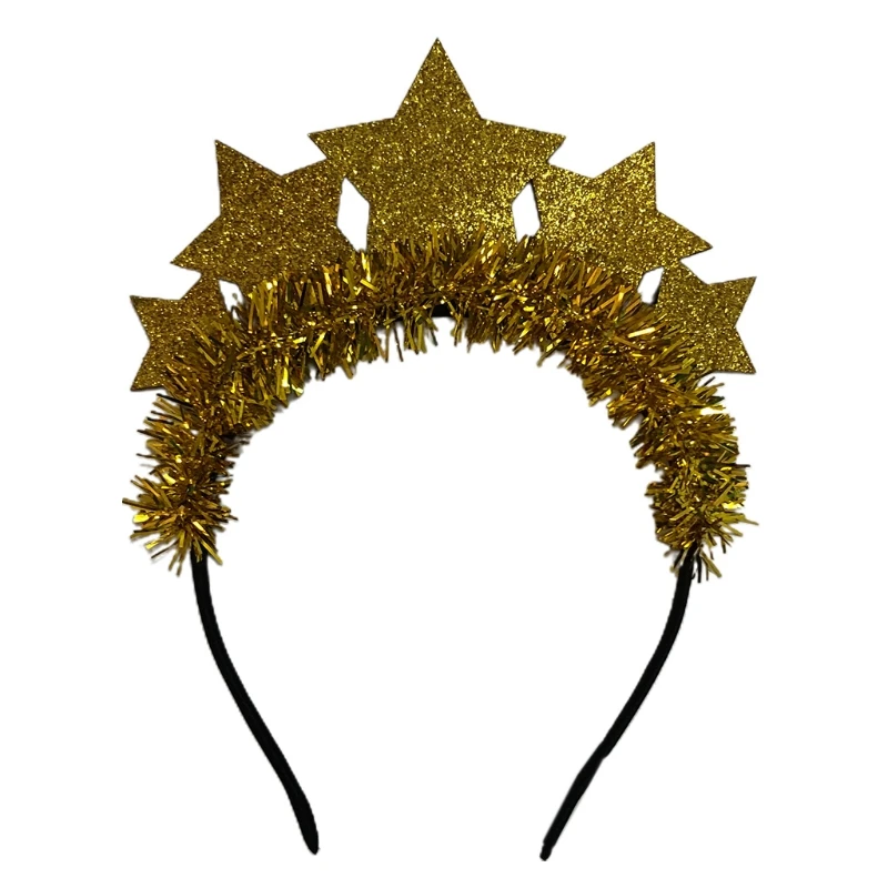 Top Trends: Festival Headband Glitter Stars Hairband New Year Party Favors Star Tinsel Decor Shoppable Styles