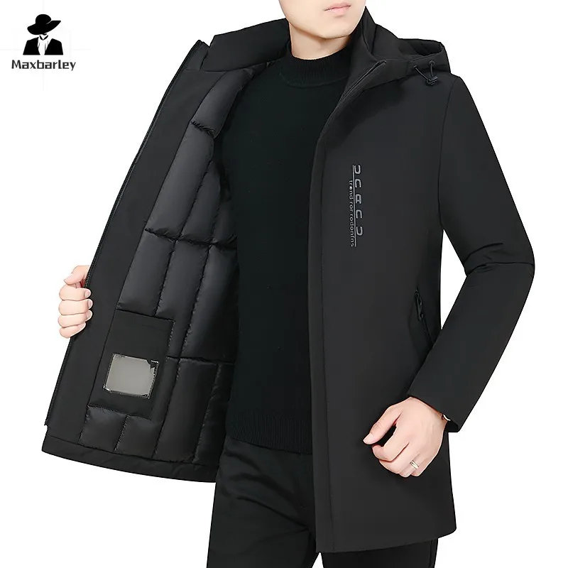 Top Trends: Winter Parka Men 2024 New Casual Thicken Cotton Jacket Hooded Outwear Windproof Warm Coat Hooded Plus Size 5XL Shoppable Styles