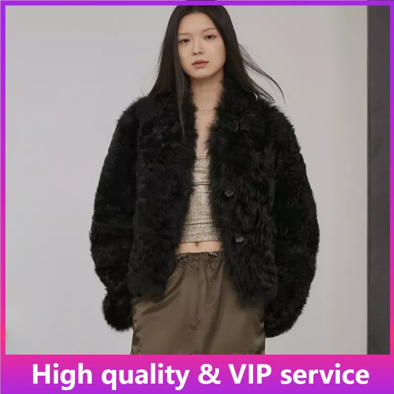 Top Trends: Top Quality Women&#039;s Genuine Fur, Winter 100% Wool Sheepskin Fur Coat For Women, New Fashionable Reversible Fur One-piece Fur Coat Shoppable Styles