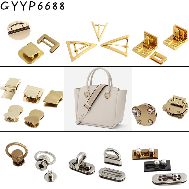 Top Trends: 2-20Sets Metal Press Locks Bags For Women Handbag Purse Bags Shoulder Snap Clasp Twist Push Lock Buckle DIY Hardware Accessories Shoppable Styles