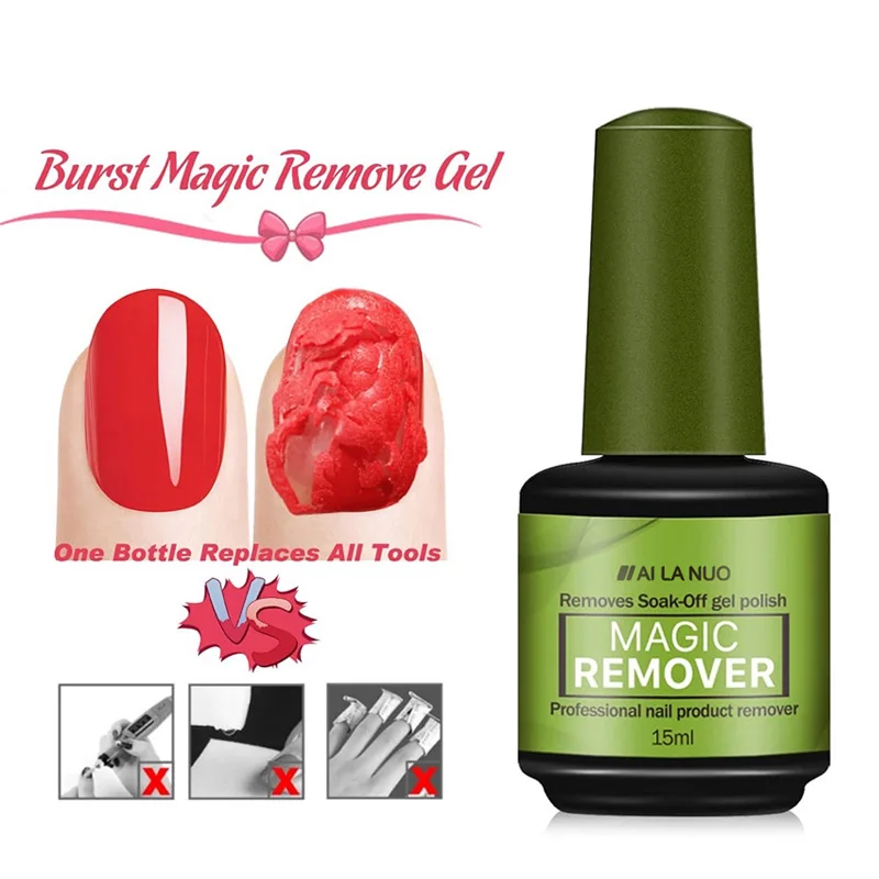 Top Trends: Magic Remover Gel Nail Polish 3-5 Mins Fast Remover Manicure Degreaser 15ml Soak Off UV LED Burst Removal Cleaner Nail Art Tool Shoppable Styles