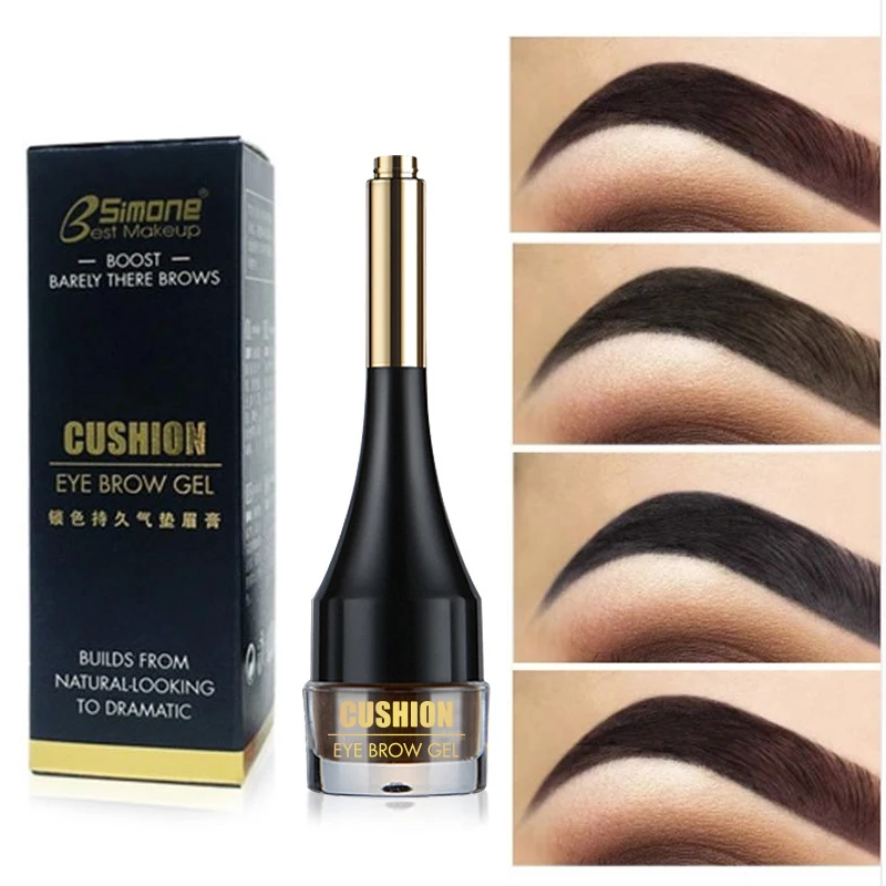 Top Trends: 4 Colors Brown Black Eyebrow Cream Enhancers Waterproof Long-lasting Air-cushion Dye Brows Gel Tinted Makeup Liquid Eyebrows Shoppable Styles