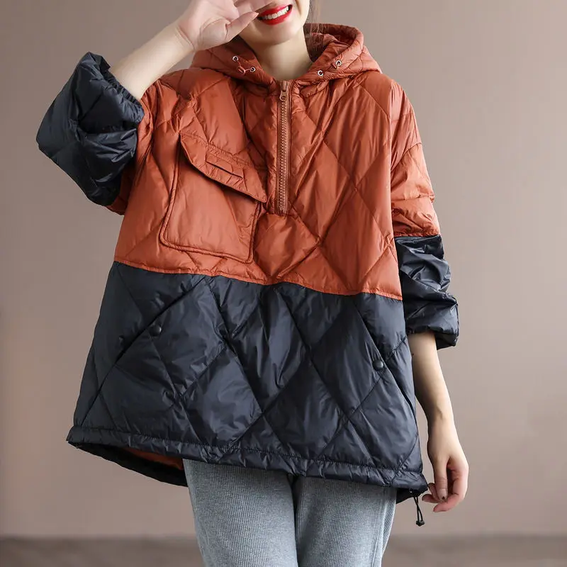 Top Trends: Women' Autumn And Winter New Down Padded Jacket Women's Lightweight Short Loose Hooded Pullover Warm Jacket Women Clothing Shoppable Styles