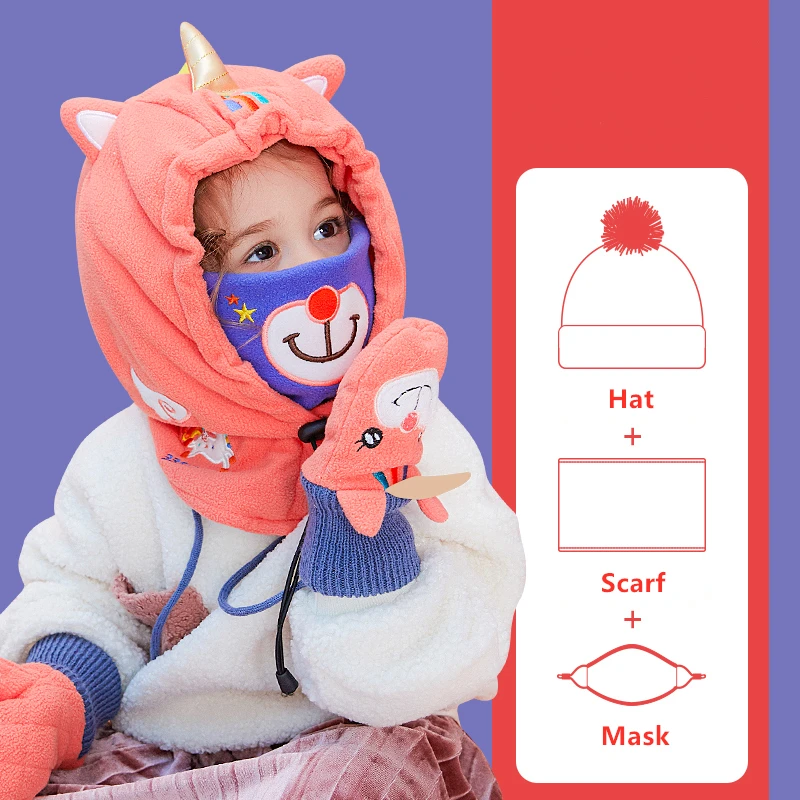 Top Trends: Thermal Neck Warm Full Face Ski Mask Hood Cap Kids Winter Hat Children Boys Girls Caps Can Be Used Outside Ski Helmets Shoppable Styles