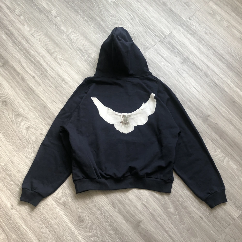 Top Trends: Kanye666 Streetwear YZY DONDA Kanye Vintage Clothing Pigeon Printed Loose Oversized Tops Sweatshirt Pullover Hoodies For Men Shoppable Styles