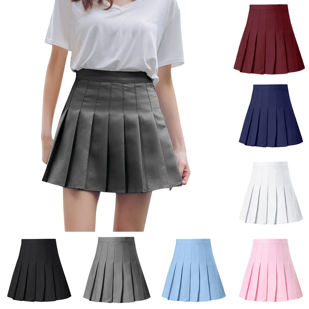 Top Trends: Sexy Girl Mini Short Skirts Saia Feminina Casual Fashion Tennis Waist Waist High Women&#039;S Mini Slim Skirt Skirt Pleated Skirt Shoppable Styles