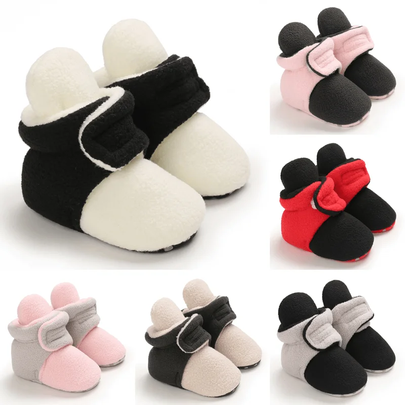 Top Trends: Classic Baby Shoes Boys Girls Baby Cute Casual Flat Sneakers First Generation Baby Ankle Boots Cotton Non-slip Warm Walking Shoe Shoppable Styles