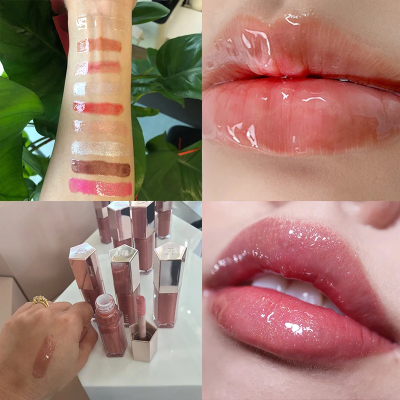 Top Trends: FB Makeup Lip Gloss 9 Ml Moisturizing Lip Plumper Gloss Bomb Universal Lip Luminizer Long Lasting Glitter Liquid Lipstick Shoppable Styles