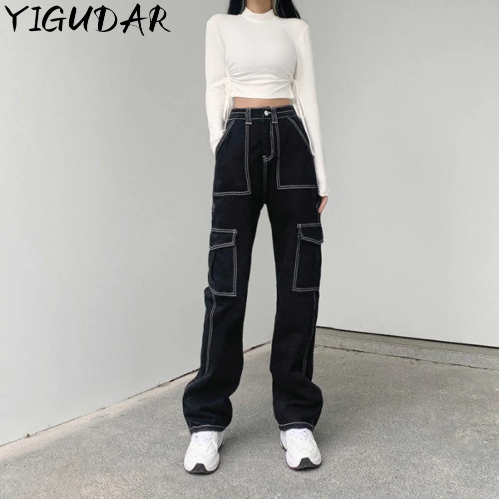 Top Trends: Cargo Pants Women Hippie Streetwear Punk High Waist Korean Style Oversized Trousers Female Sweatpants Shoppable Styles