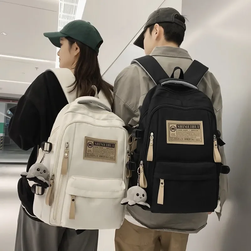 Top Trends: 2024 New Large Capacity Backpack Male And Female Students The Same Leisure Computer Travel Business Backpacks Nylon Women Bags Shoppable Styles