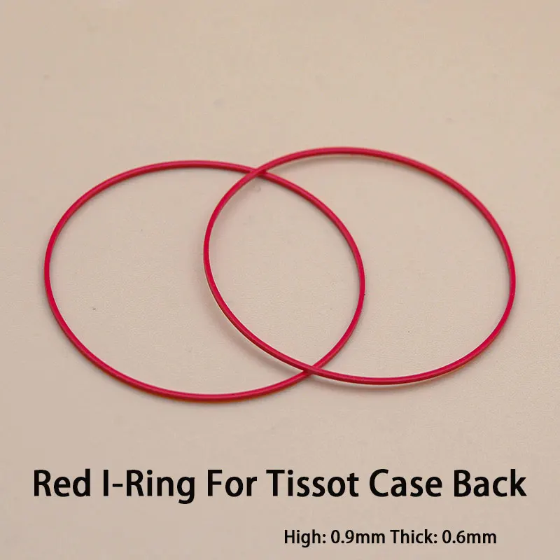 Top Trends: Red Gasket I-Ring 33-42MM Plastic Gasket Suitable For Tissot Watch Case Bottom Cover T035 Couturier 1853 Original Other Shoppable Styles