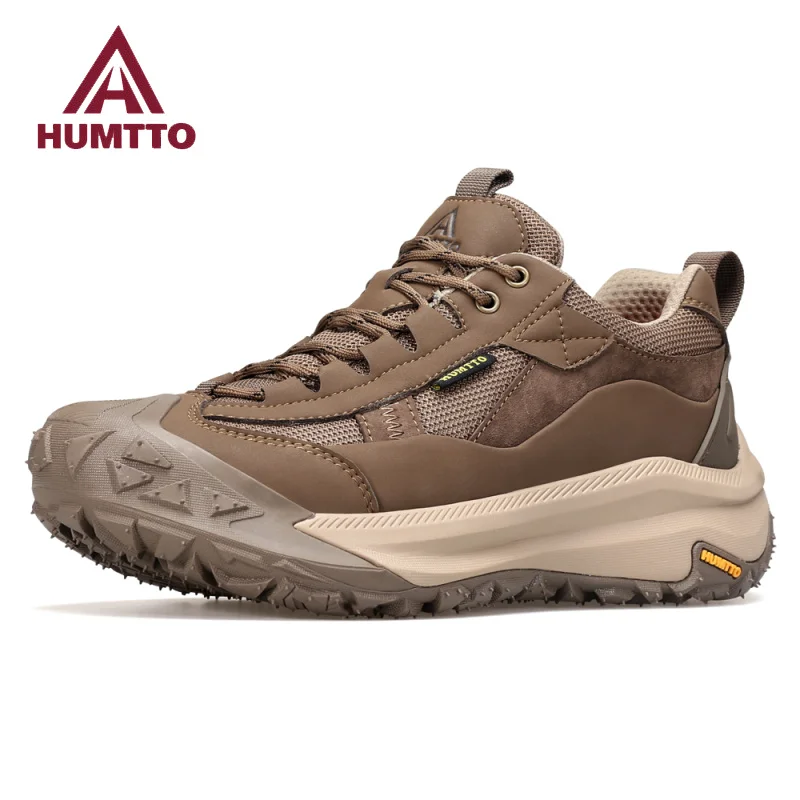 Top Trends: HUMTTO Shoes For Men 2023 Luxury Designer Leather Hiking Boots Outdoor Climbing Trekking Sneakers Mens Sports Walking Man Shoe Shoppable Styles