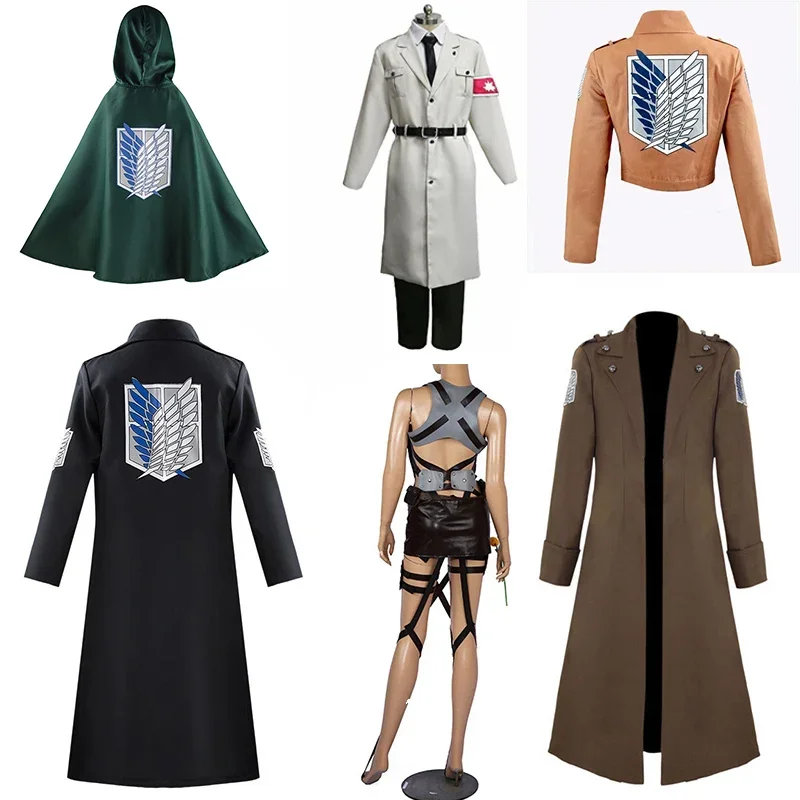 Top Trends: Anime Levi Ackerman Mikasa Ackerman Cosplay Costume Eren Jaeger Outfits Hange Zoe Cosplay Costume Attack On Titan Shoppable Styles