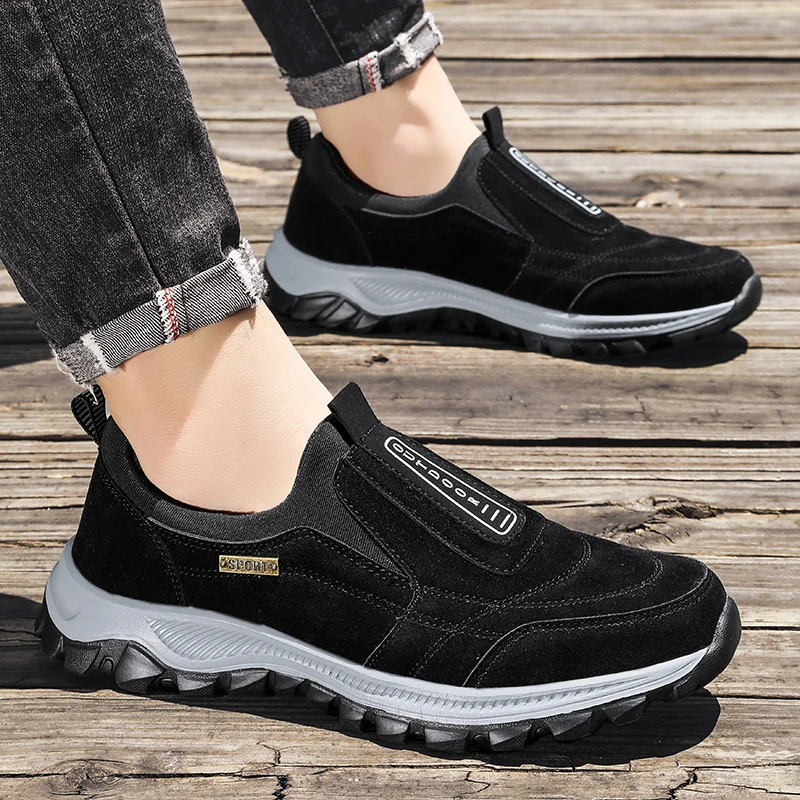 Top Trends: 2023 New Outdoor Hiking Camping Light Running Jogging Casual Sports Men's Shoes Non-slip Loafers Hiking Shoes Large Size 39-49 Shoppable Styles