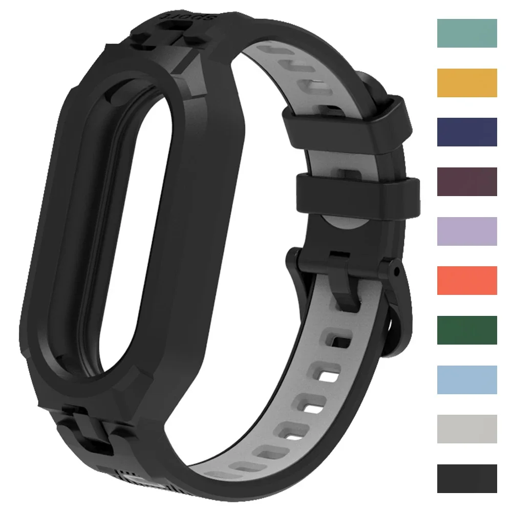 Top Trends: Soft TPU Silicone Case+ Strap For Xiaomi MiBand 8 Strap Bracelet For MiBand 8 NFC Rubber Correa Watch Replacement Accessories Kit Shoppable Styles