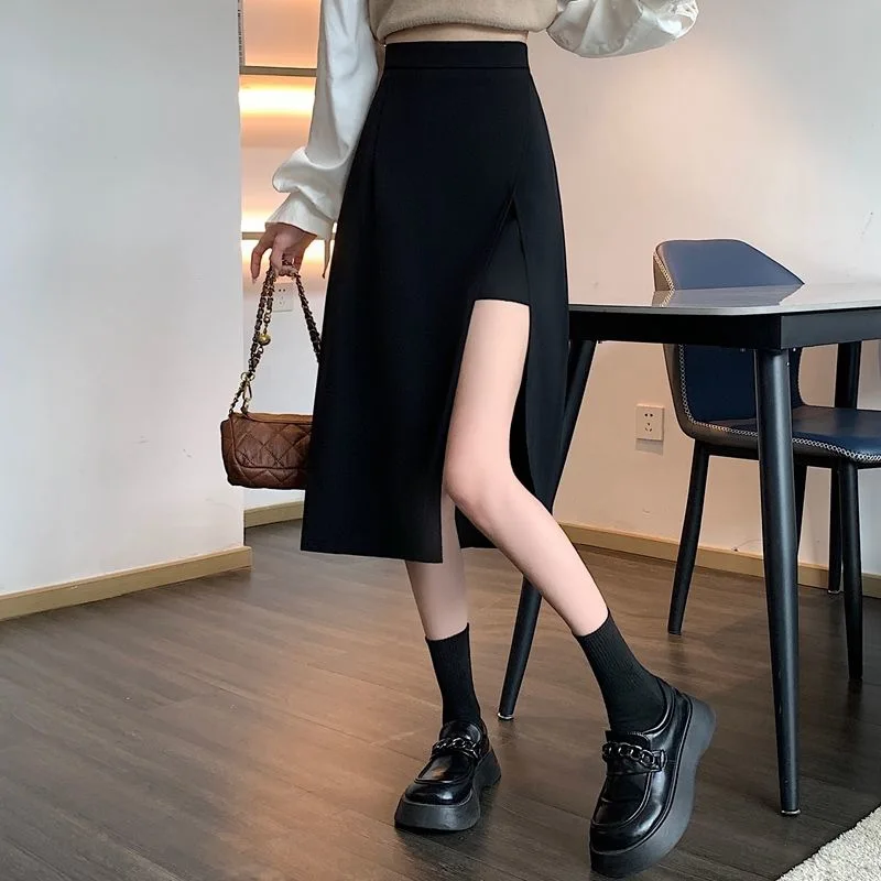 Top Trends: Women's Short Skirt Black Double Layers Summer Fashion High Waist Office Lady Clothing Pure A- Line Mini Korean Fashion XS-5XL Shoppable Styles - Image 5