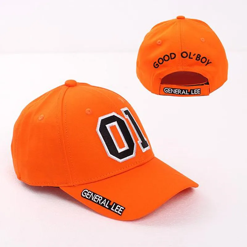 Top Trends: Good OL' Boy Dukes Baseball Cap General Lee 01 Cosplay Hat Cotton Embroidered Orange Adjustable Unisex Hip Hop Snapback Caps Shoppable Styles