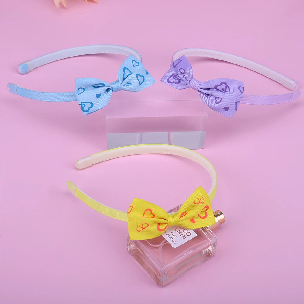 Top Trends: New Cute Ribbon Children Headband Women Girls Hair Head Hoop Bands Accessories Ornaments Headdress Scrunchies Bow Hairband Shoppable Styles - Image 5