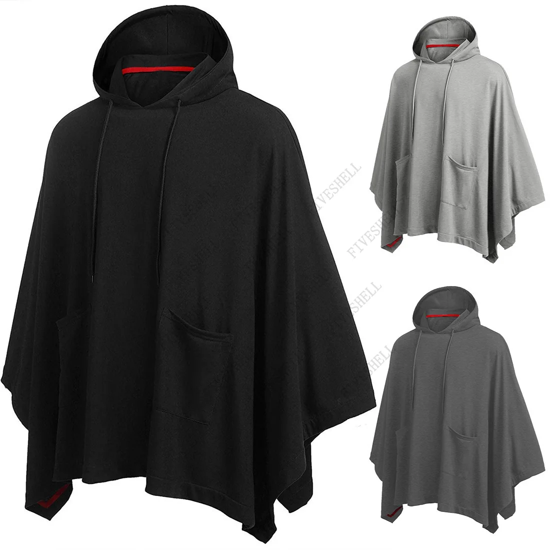 Top Trends: Unisex Casual Hooded Poncho Cape Cloak Fashion Coat Hoodie Sweatshirt Men Hip Hop Streetwear Hoody Pullover With Pocket Moletom Shoppable Styles