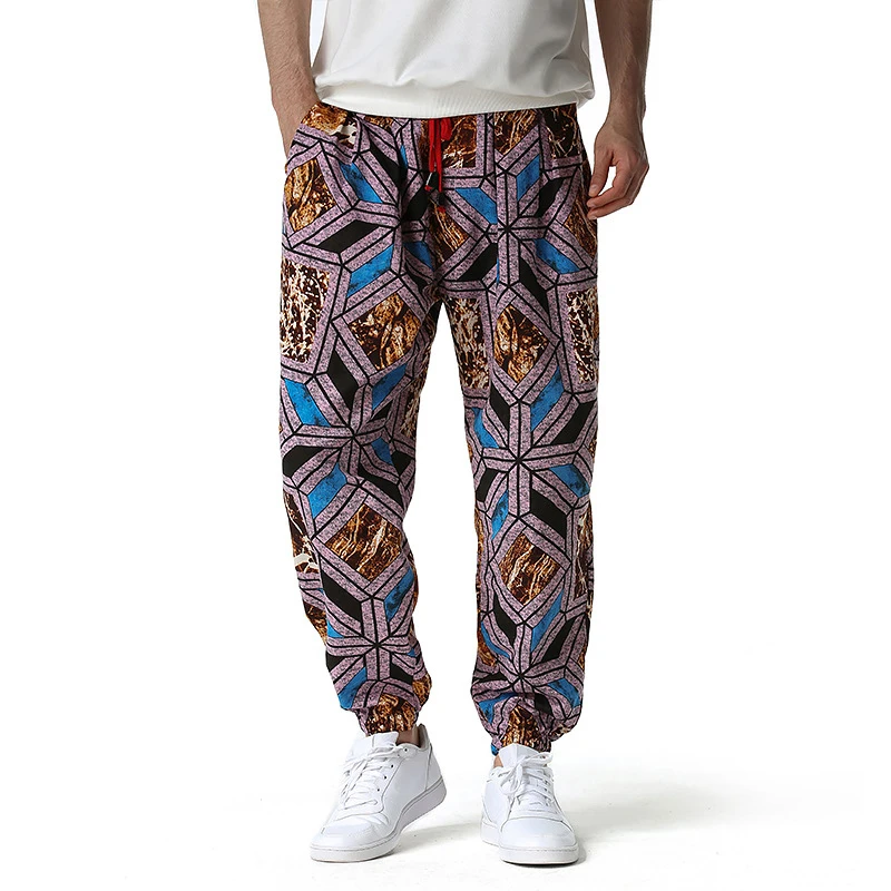 Top Trends: Cotton Linen Joggers Pants Baggy Men Hip Hop Fashion Nation Print Harem Trousers Mens Hippie Casual Sweatpants Aladdin Pants Shoppable Styles