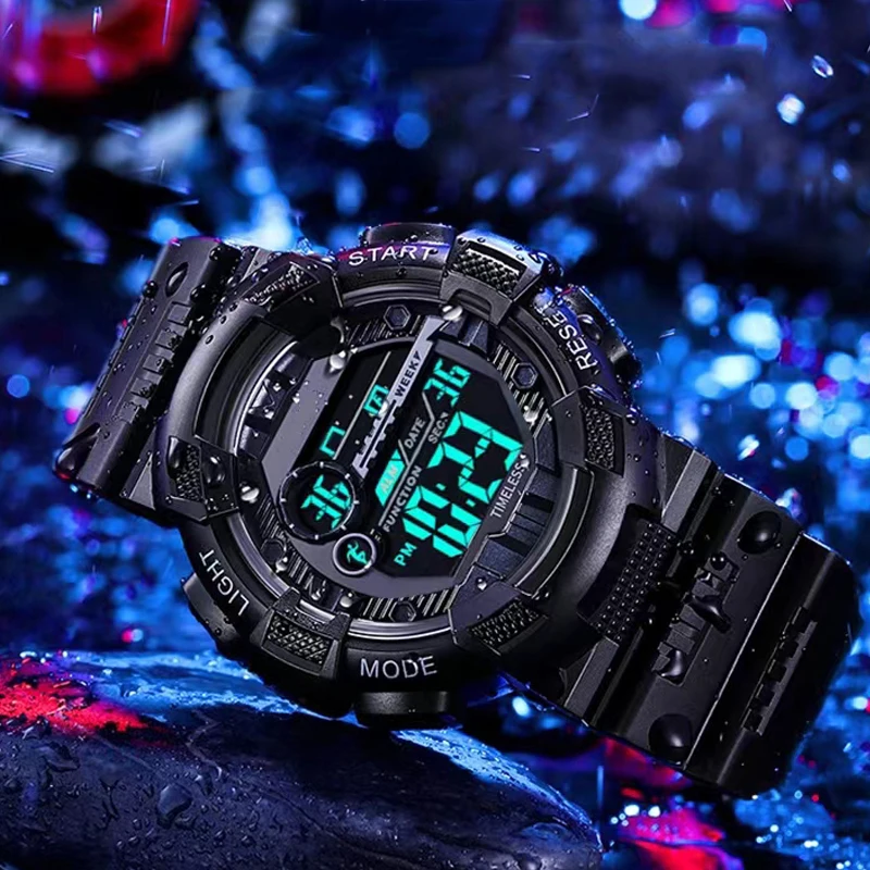 Top Trends: Luminous Watches For Kids LED Colorful Flash Digital Waterproof Alarm For Boys Girls Date Week Creative Children&#039;s Fashion Clock Shoppable Styles