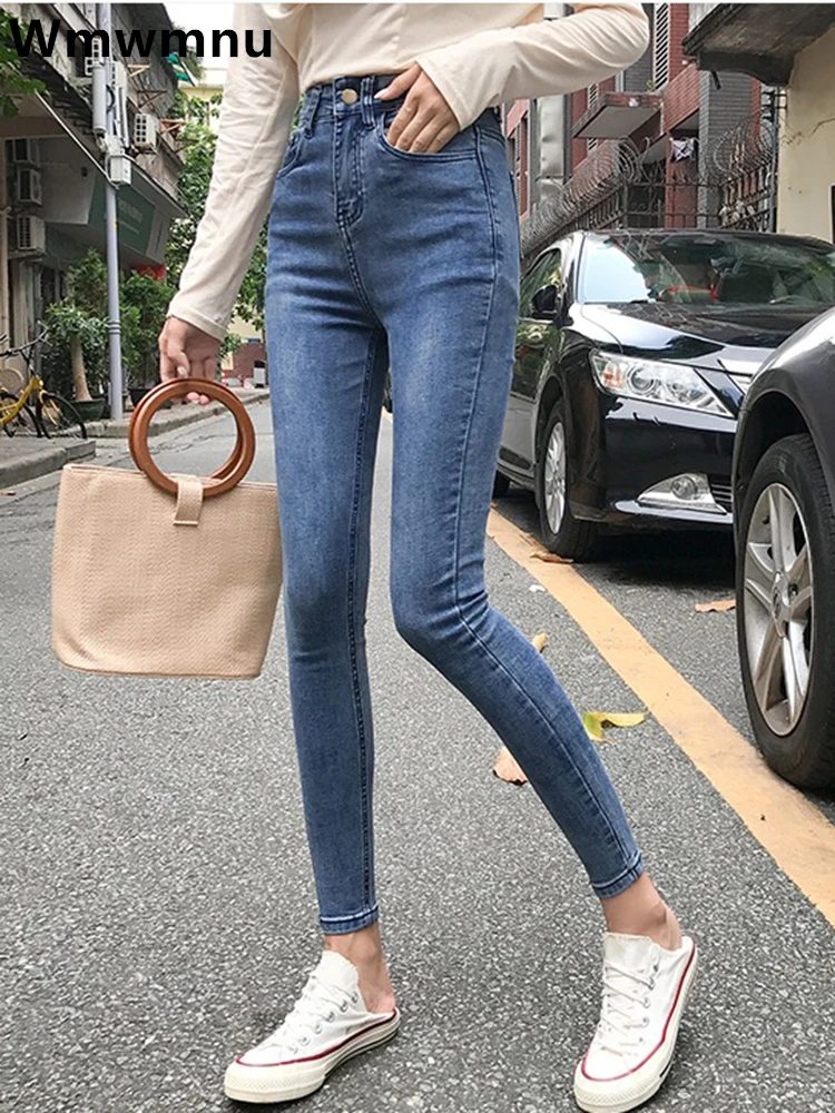 Top Trends: Big Size 25-34 Women Jeans Vintage High Waist Skinny Denim Pants Korean Streetwear Slim Vaqueros Stretch Pantalones Legging Pant Shoppable Styles