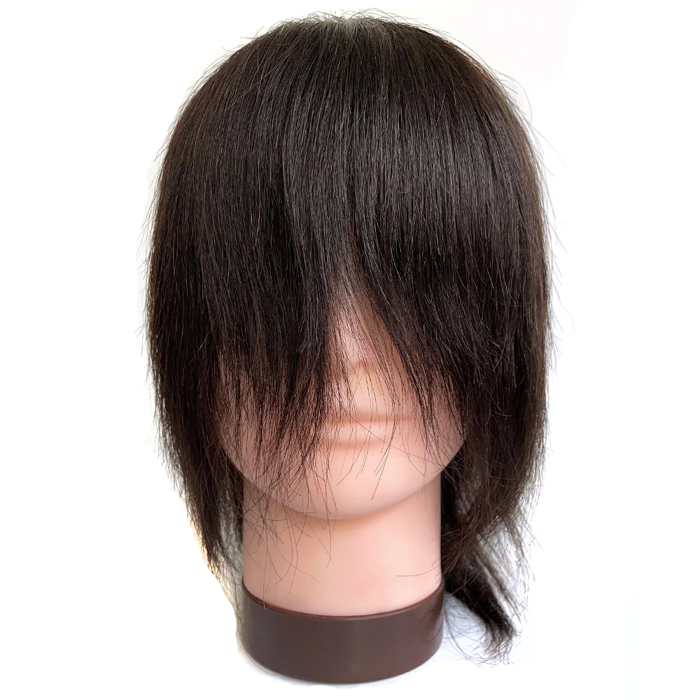 Top Trends: 8inch 100% Real Human Hair Male Mannequin Head With For Practice Hairstyles Professional Styling Hairdressing Training Heads Shoppable Styles - Image 3