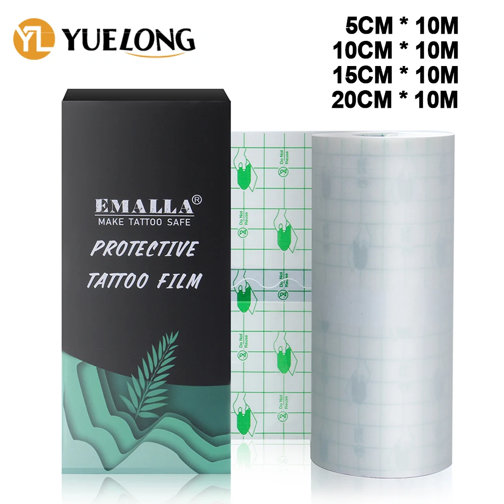 Top Trends: EMALLA 10m Waterproof Tattoo Film Aftercare Protective Skin Healing Tattoo Adhesive Bandages Repair Tattoo Accessories PU Tape Shoppable Styles