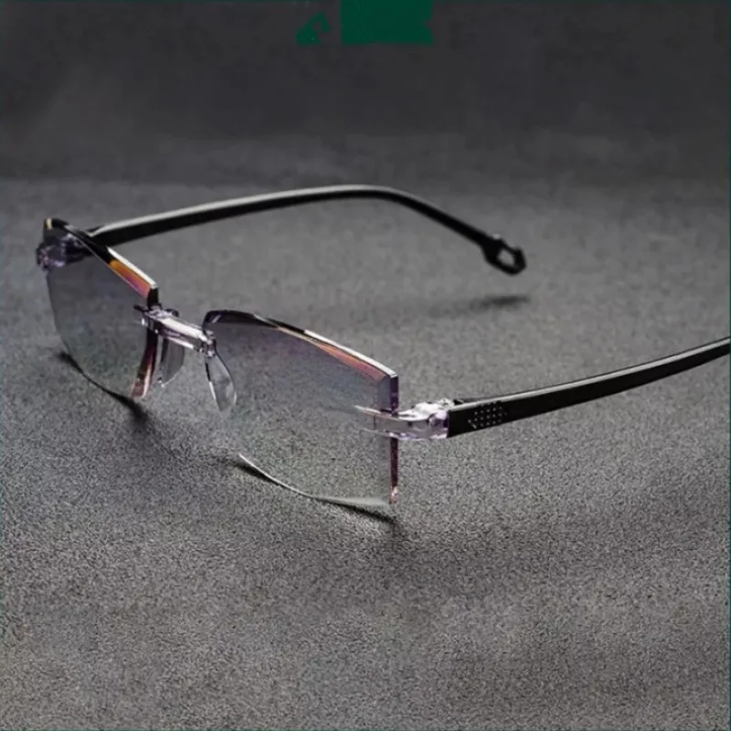 Top Trends: FG Men Rimless Reading Glasses Bifocal Distant And Near Magnifying Glasses For Men And Women Очки Для Чтения Мужские To + 4.0 Shoppable Styles