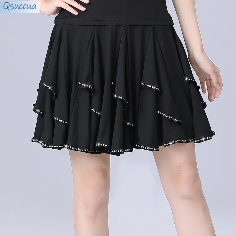 Top Trends: New Latin Dance Skirt Female Three-Step Skirt Adult Cha Cha Dance Skirt Rumba Square Dance Skirt Shoppable Styles