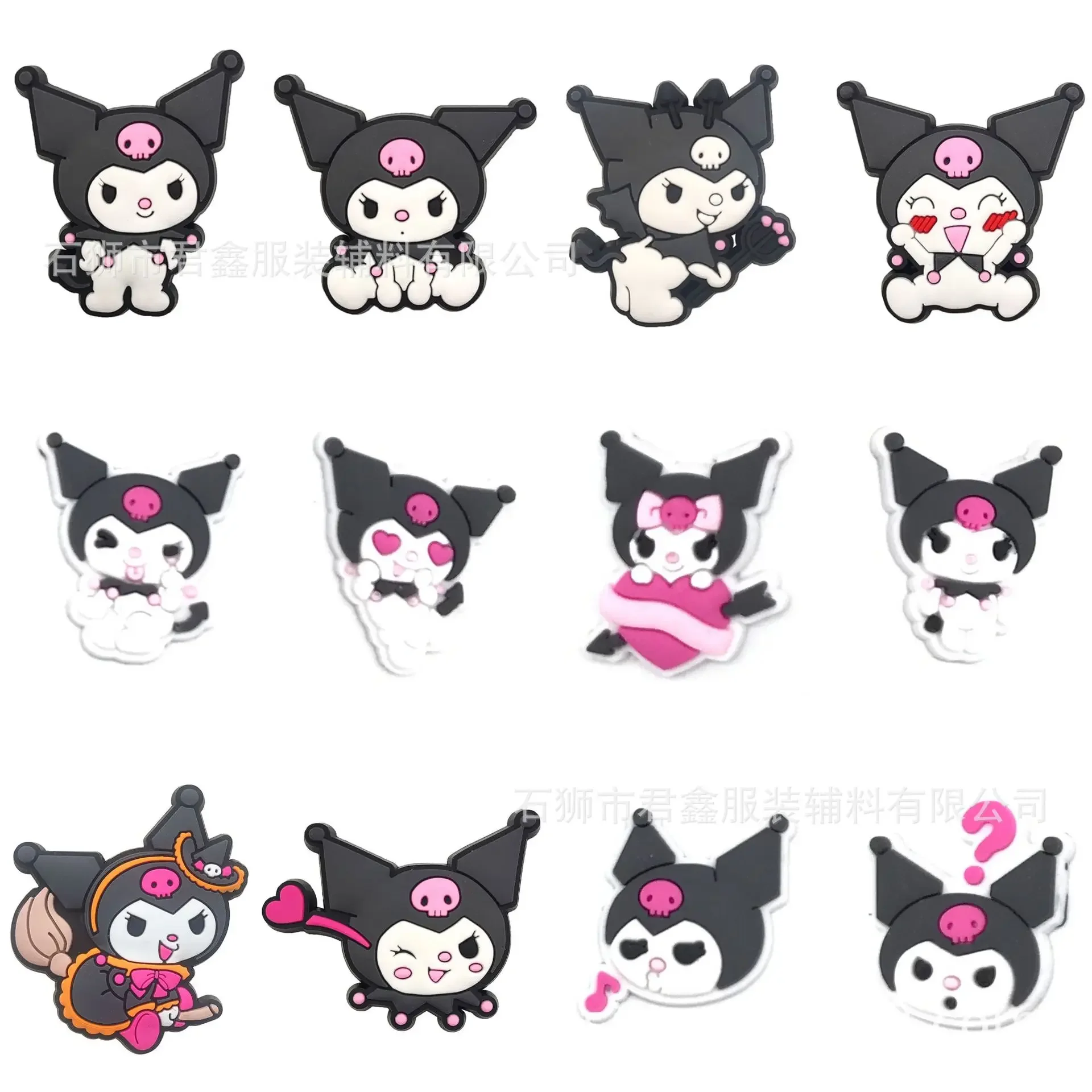 Top Trends: 1pcs Single Sale Kuromi Cinnamoroll Shoe Charms Cartoon Anime Figure PCV Crocx Buckles Kawaii Girls Women Birthday X-mas Gifts Shoppable Styles