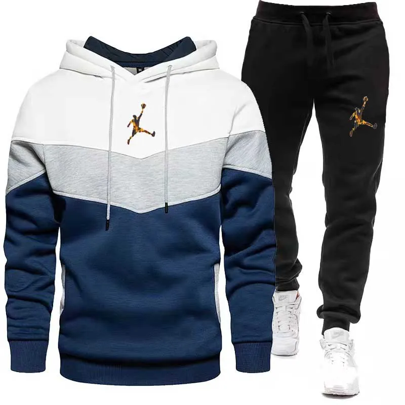 Top Trends: Fall Winter Fleece Thick Warm Men&#039;s Tracksuit Hoodies + Pants 2Pcs Sets Suit Sportswear Trend Fashion Hip Hop Men Clothing Shoppable Styles