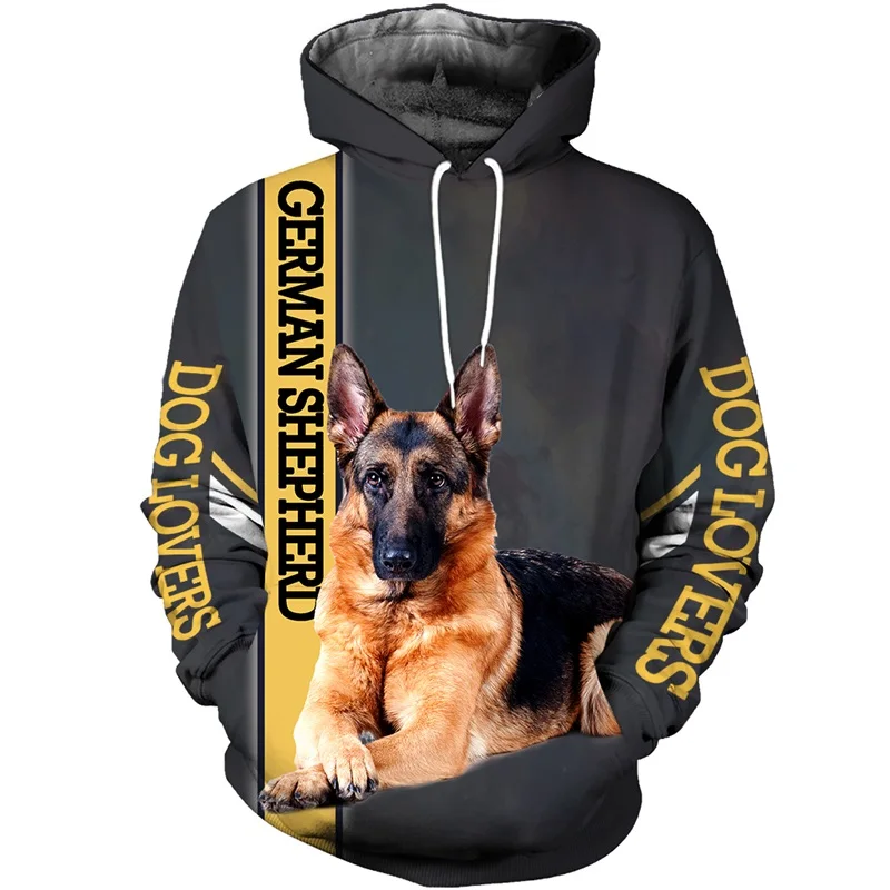 Top Trends: Spring 3D Printed Newest German Shepherd Love Dog Art Harajuku Streetwear Unique Unisex Casual Hoodies / Sweatshirt Shoppable Styles