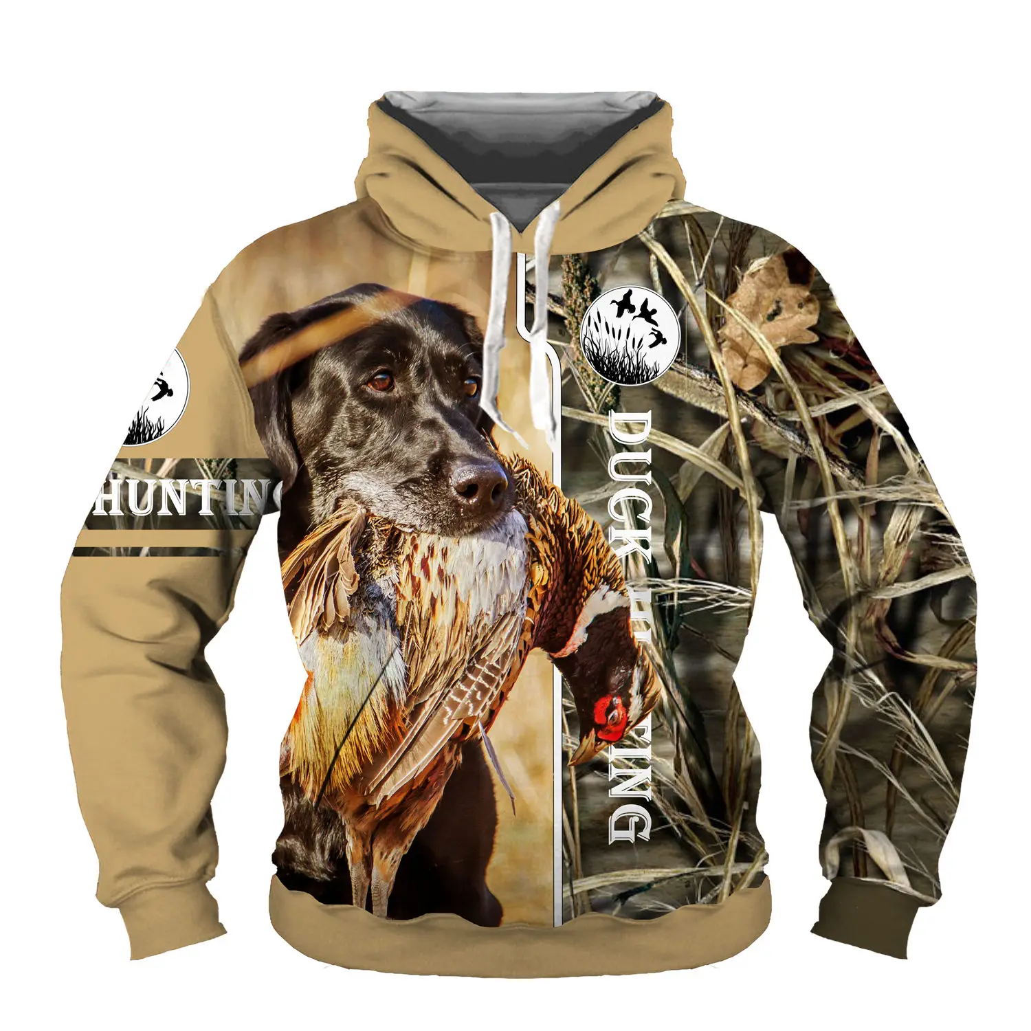 Top Trends: Animal Dog Hunting 3D Print Men Hooded Hoodies Hunting Hunter Men / Women Sweatshirts Harajuku Streetwear Casual Hip Hop Shirt Shoppable Styles