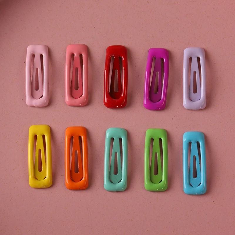 Top Trends: 10pcs 3cm Mini BB Clips For Baby Girls Candy Color Hairpins Hair Clips Children Kids Hair Accessories Shoppable Styles